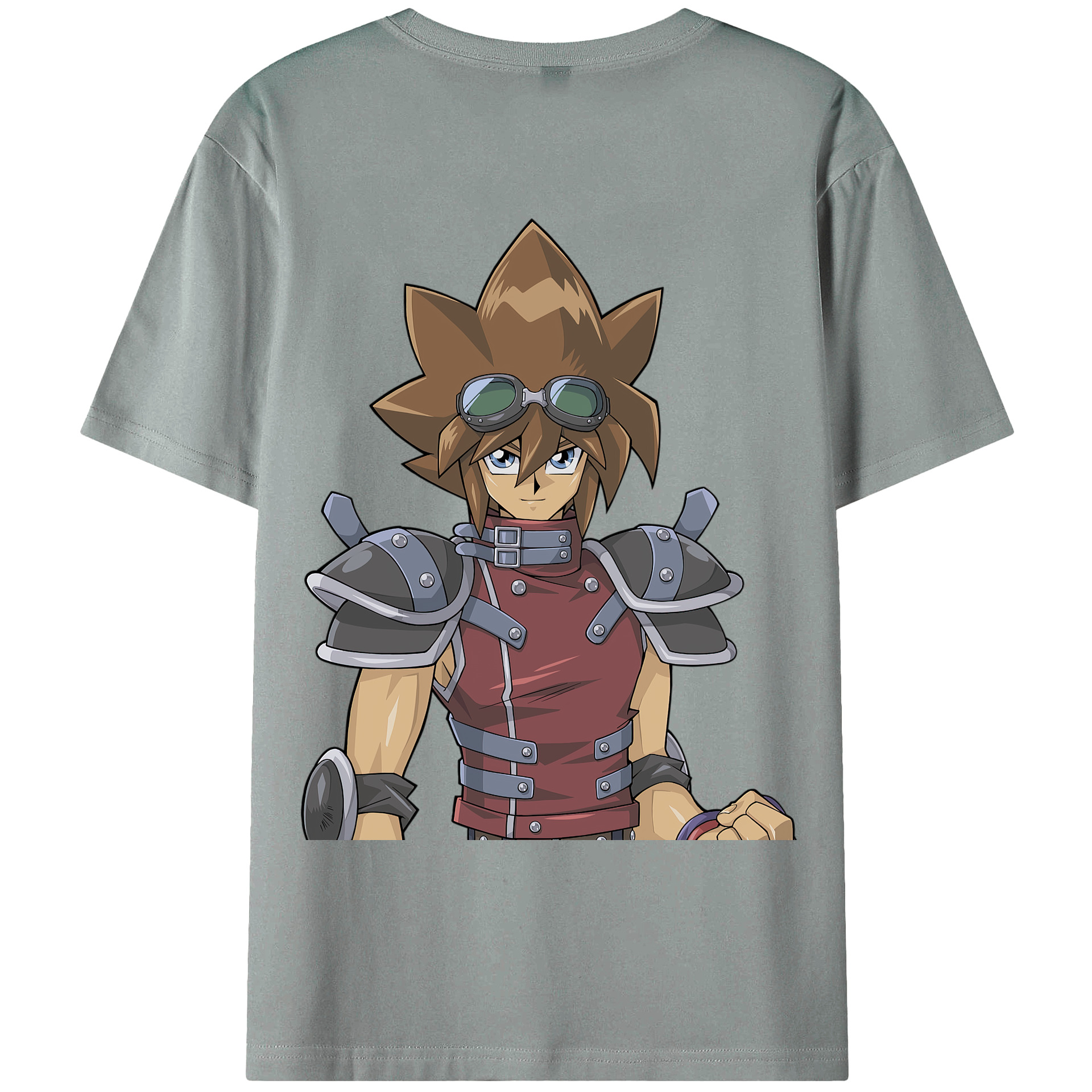 （画像用） 遊☆戯☆王 Yu-Gi-Oh! 綿100％ メンズ半袖Tシャツ（バックプリント） 通気性